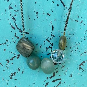 Seeds Jewelry Crystal, Stone & Seaglass Necklace